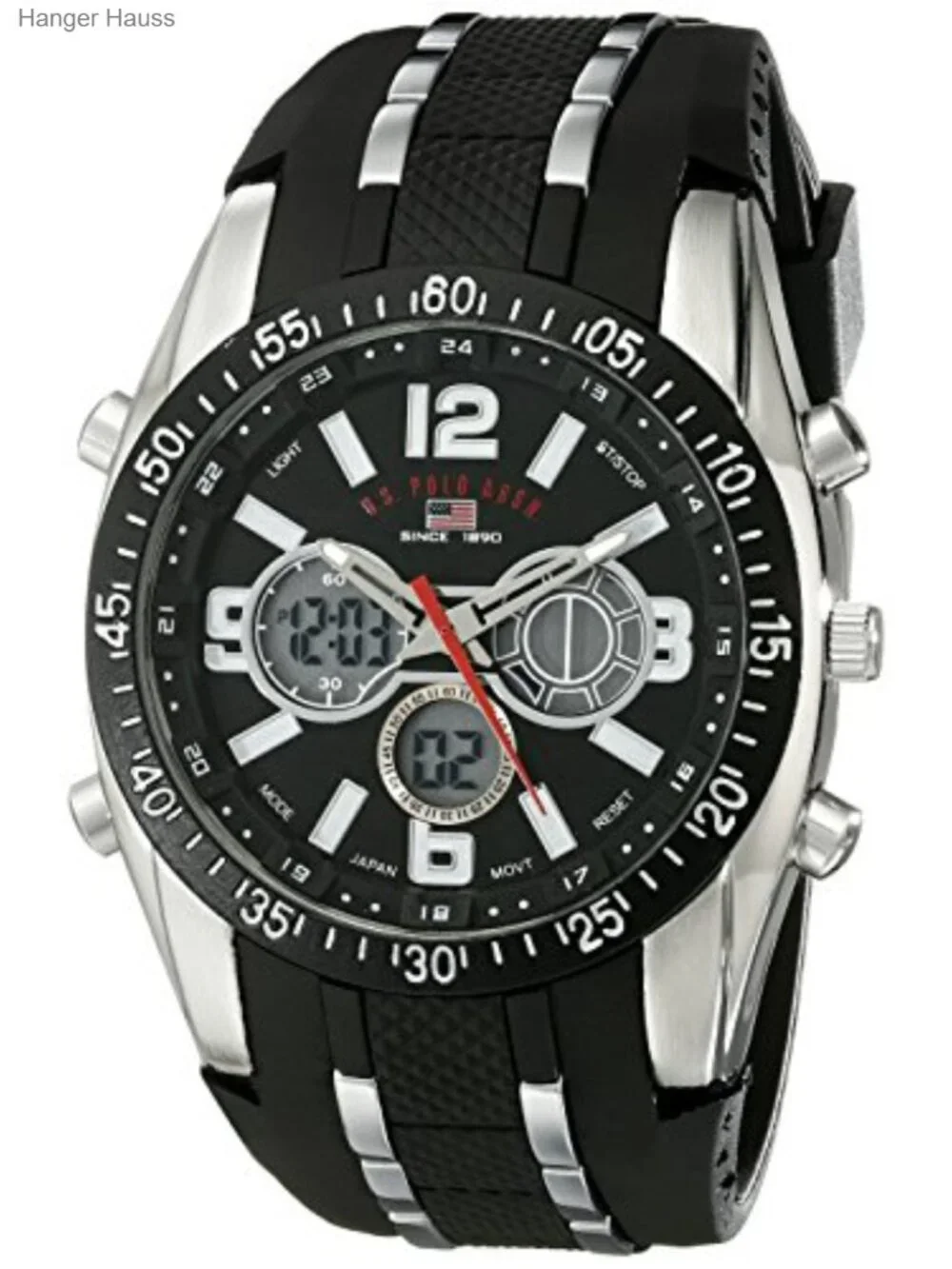Men's Quartz Sport Watch with Chronograph and Alarm